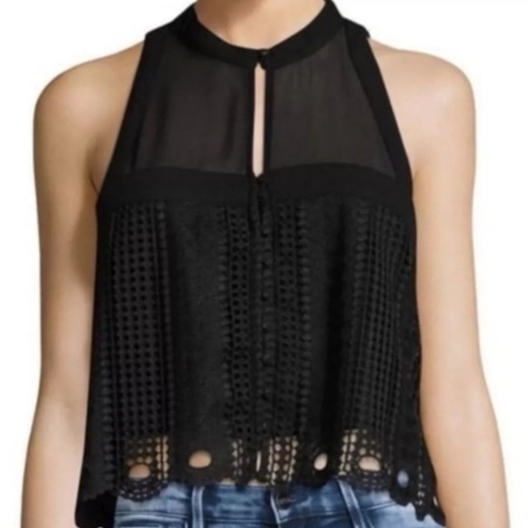 Free People Tops - Free People Rory Crochet Lace Crop Top